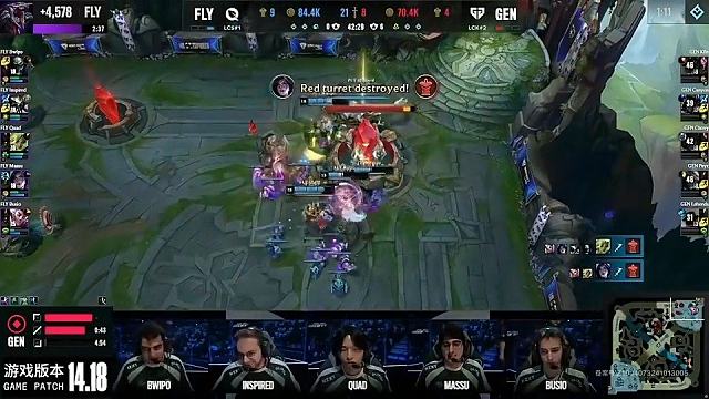 Chovy人已经不对了！FLY高歌猛进推基地 Chvoy神情恍惚迷离本来觉得昨晚挺精彩的，结果是人机