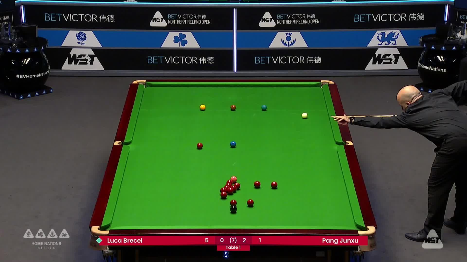 庞俊旭VS卢卡·布雷切尔 2024斯诺克北爱尔兰公开赛 清流