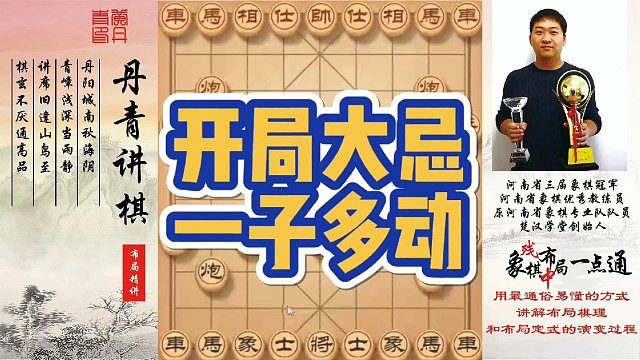 开局大忌之一子多动！如何快速提升象棋水平系统学棋？如何学习布局，中局，残局？少走弯路，真心教棋，带你