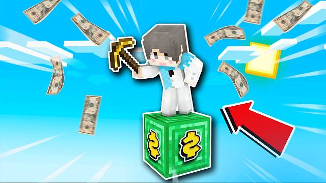 开局只有一个钞票方块！如何成为百万富翁？！#1 我的世界