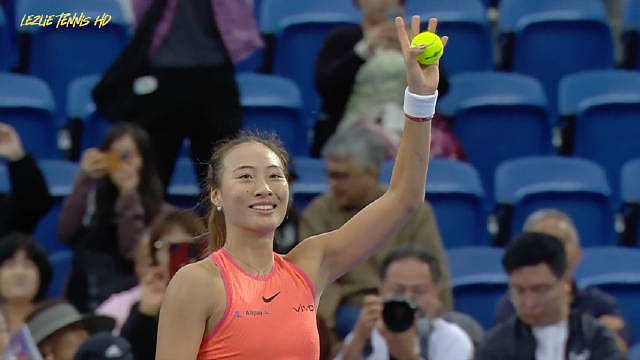 不打三盘，和小郑一起早早下班 【自制HL】2024东京SF 郑钦文VS施耐德