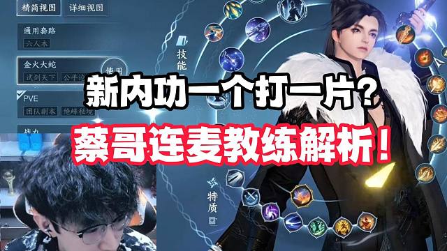 新内功一个打一片？蔡哥连麦教练解析！