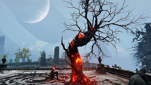 法环：另一个视角的烧封印树、开水闸