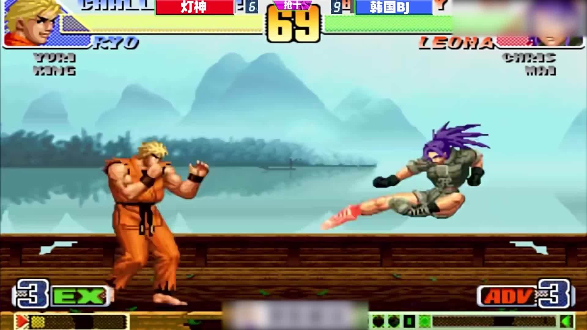 拳皇98c：翻盘小王子灯神出马，四个赛点能否干翻韩国高手？