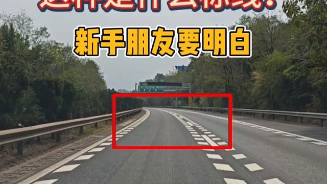 老司机来看看，这种标线能不能变道？新手司机朋友要明白