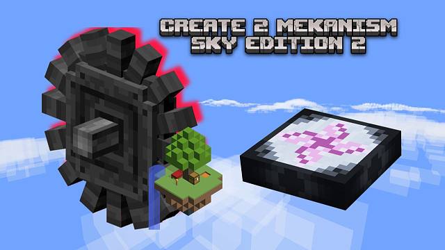 这是我玩过最爽的机械动力空岛！开局就送转化桌 我的世界 C2M 第一期