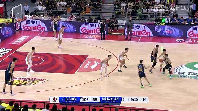 广东男篮123比88击败深圳男篮，6胜4负结束了第一阶段的比赛