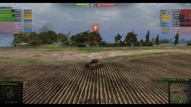 队友千效犹如咸鱼，5级谢尔曼艰难翻盘