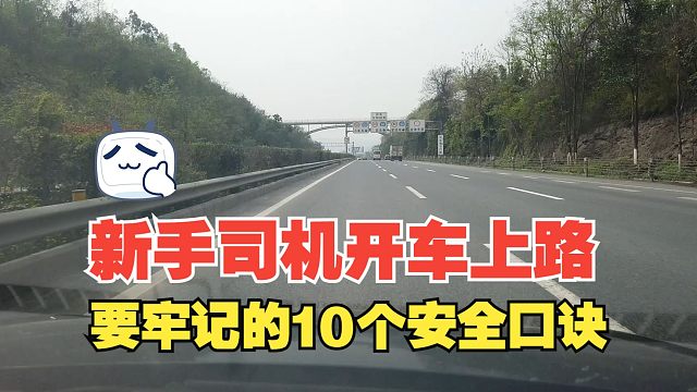 新手司机开车上路要牢记的10个安全口诀，你是否全都知道