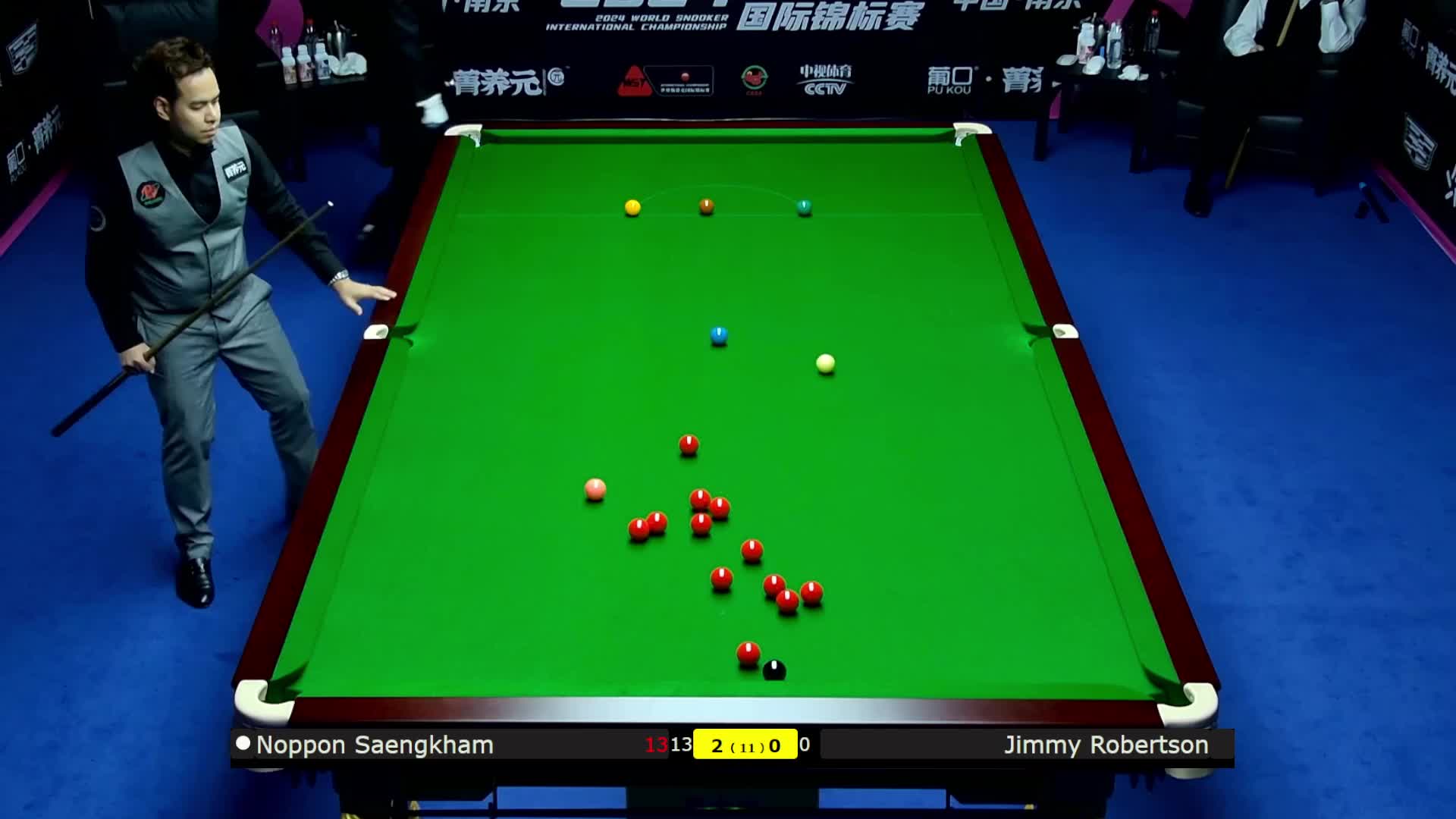 吉米·罗伯逊VS诺鹏·桑坎姆2024斯诺克国锦赛 清流
