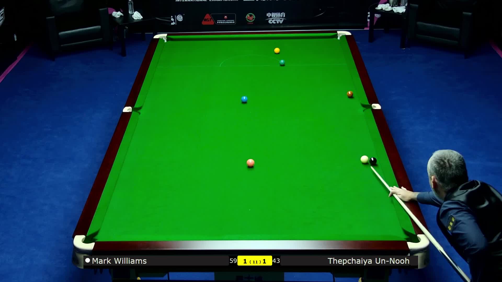 塔猜亚·乌诺VS马克·威廉姆斯2024斯诺克国锦赛 清流