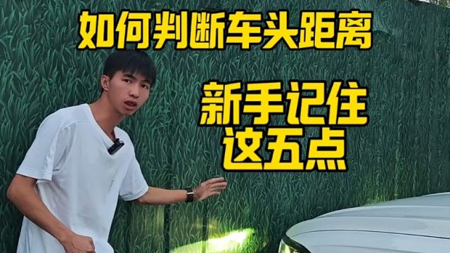 新手记住这5点，开车上路避免刮蹭，提升驾驶技巧