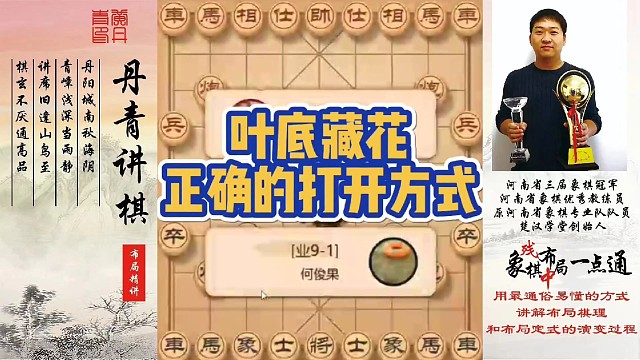 叶底藏花正确的打开方式！如何快速提升象棋水平系统学棋？如何学习布局，中局，残局？少走弯路，真心教棋，