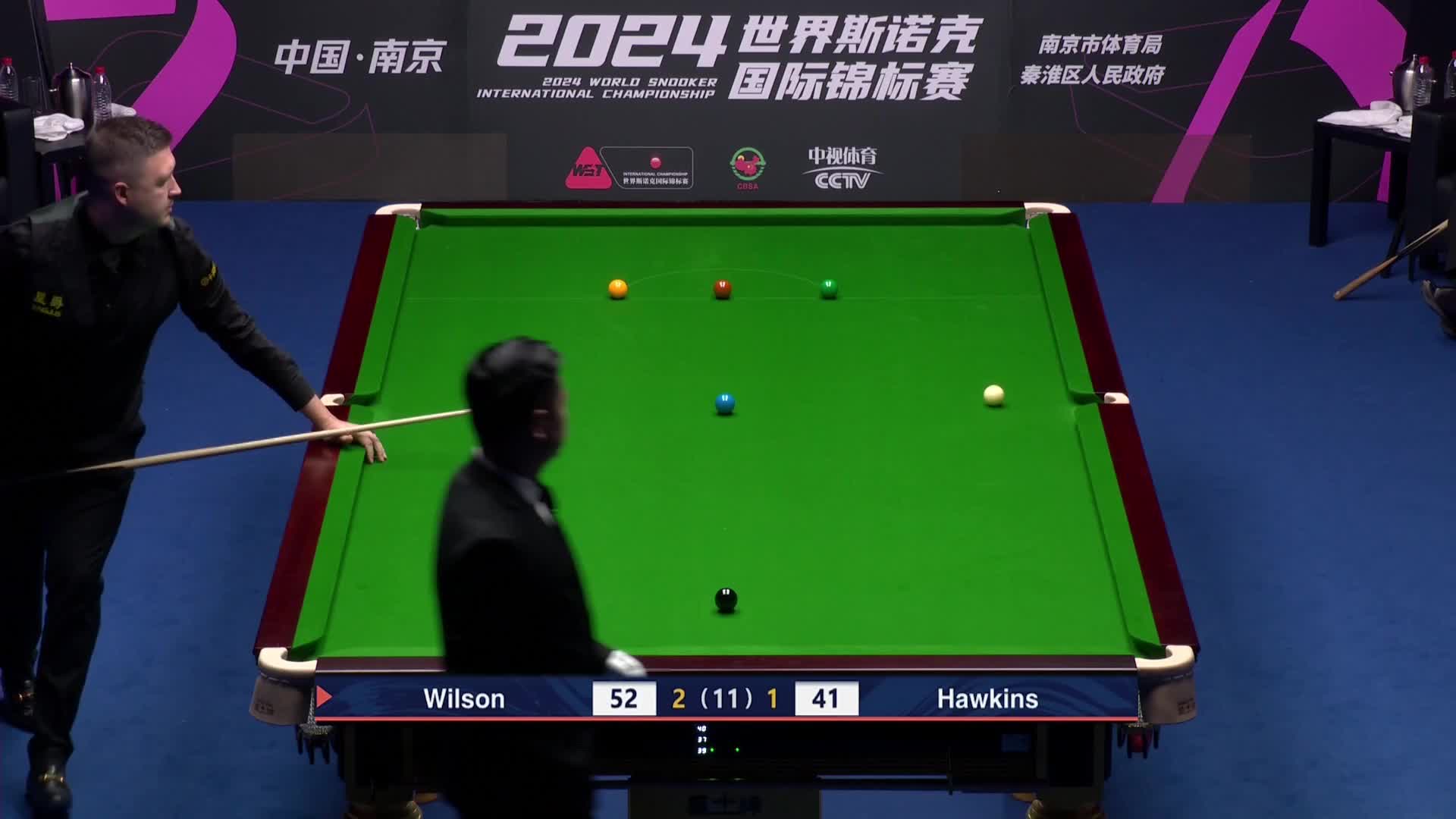 巴里·霍金斯VS凯伦·威尔逊 2024斯诺克国锦赛 清流