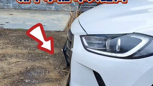 做车内判断车头与障碍物的距离，新手掌握后想剐蹭都难！