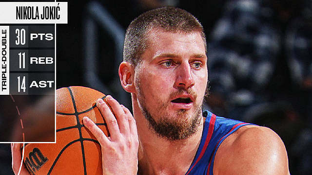 【最佳国际：集锦】今日掘金坐镇主场迎战热火，球队领袖约基奇一上来就组织串联全队全场碾压热火直至最后时