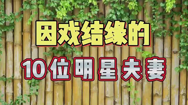因戏结缘的13位明星夫妻