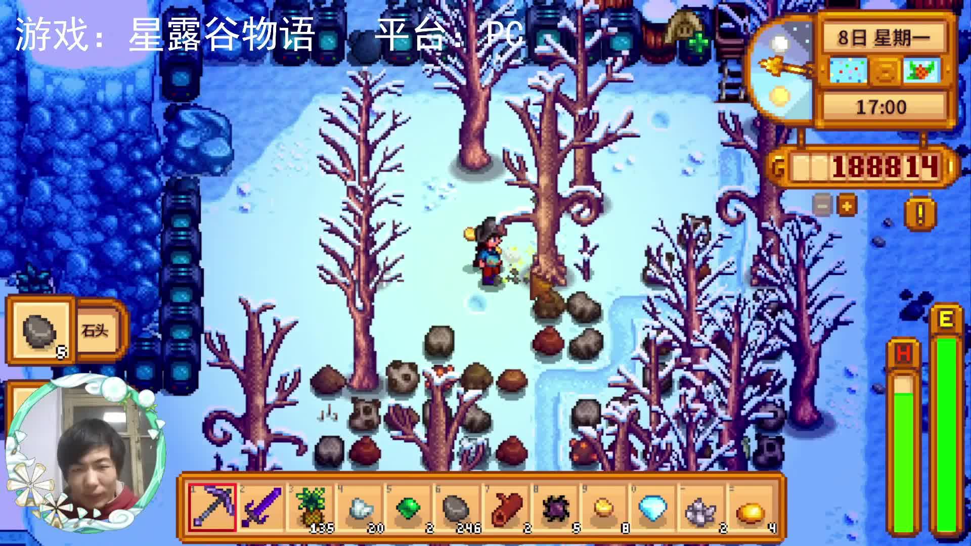 【星露谷物语】采石场，拿镐刨石头！