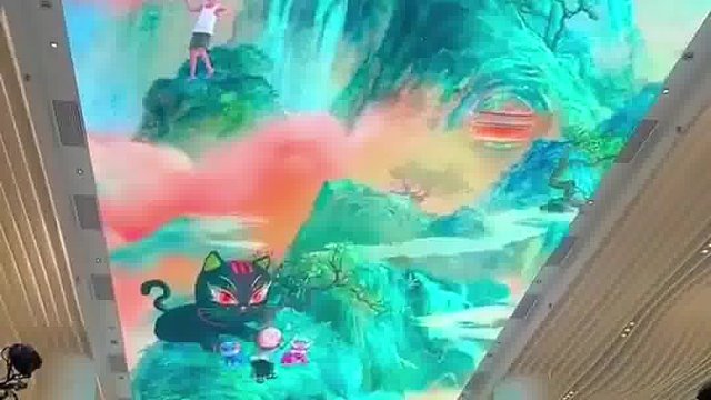 LED天幕屏商场天幕LED显示屏景区创意LED天幕屏【联诚发】