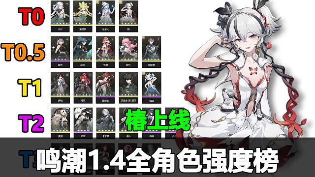 【鸣潮1.4】全角色强度榜速览！椿上线，看完就知道怎么抽卡组队了！