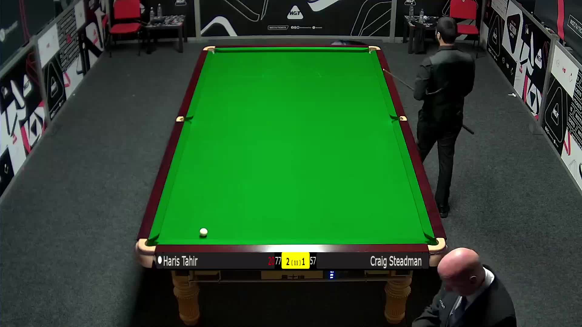 哈里斯·塔希尔VS克雷克·斯特德曼 2024斯诺克英国锦标赛 清流
