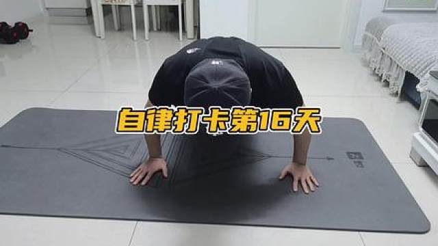 自己试过才知道，不用垫子做拳头俯卧撑的是个狠人啊 #自律打卡