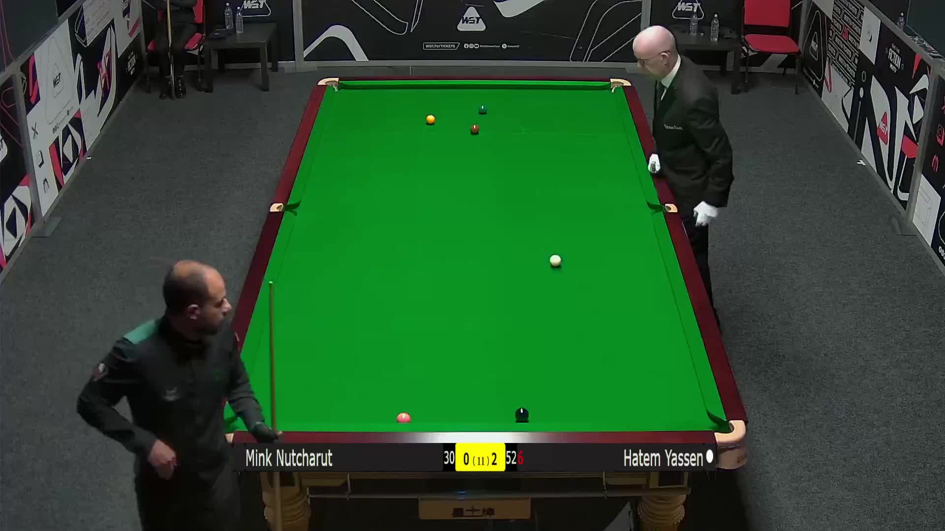 名克·努查鲁特VS哈特姆·亚辛 2024斯诺克英国锦标赛 清流