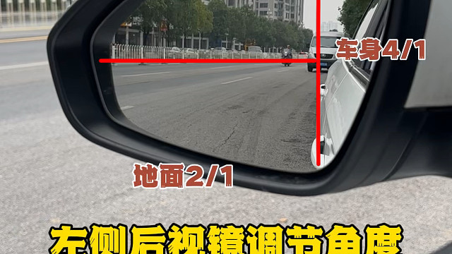后视镜你就像我这样条视野，清晰盲区小#每天一个用车知识 #后视镜调节