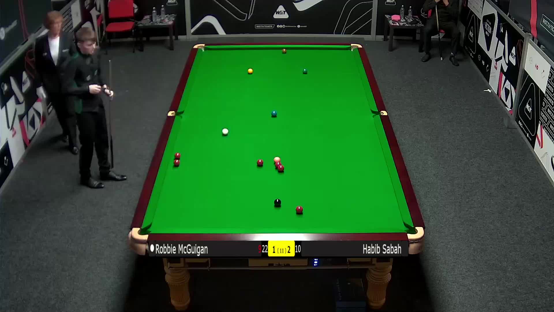 罗比·麦奎根VS哈比卜·沙巴 2024斯诺克英国锦标赛 清流