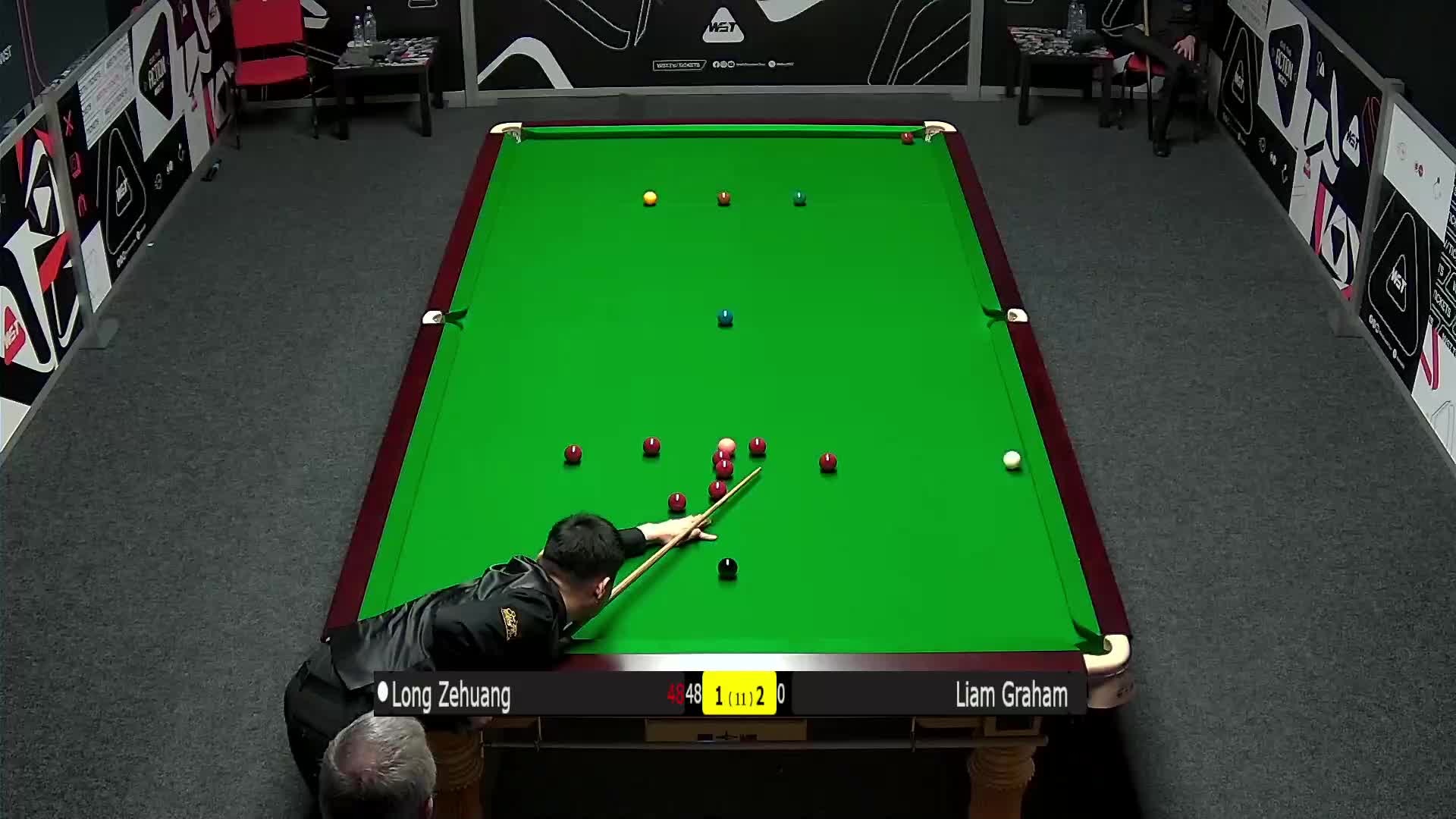 龙泽煌VS利亚姆·格雷厄姆 2024斯诺克英国锦标赛 清流