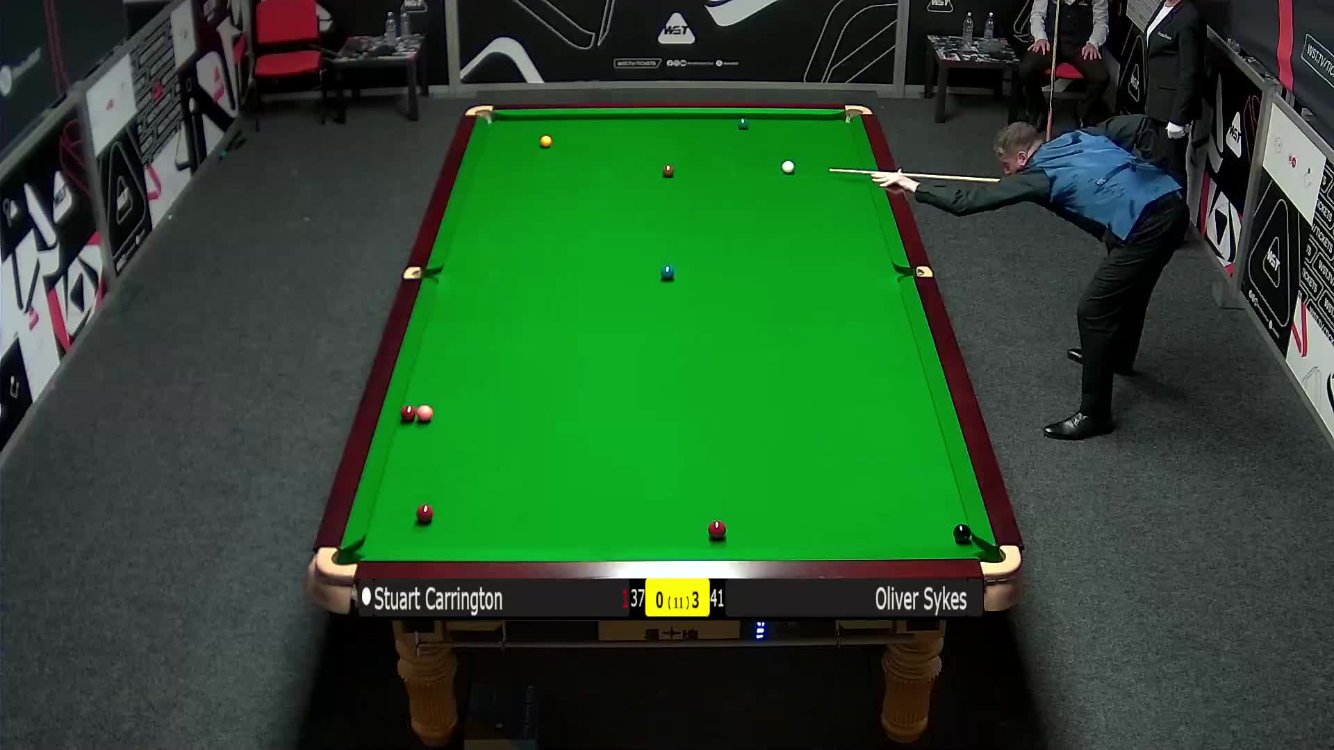 斯图尔特·卡灵顿VS奥利弗·赛克斯 2024斯诺克英国锦标赛 清流