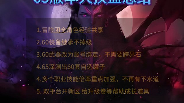 DNF手游65版本更新爆料所有内容总结，新版本大改版大家觉得这么改好不好