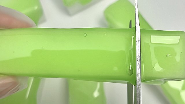 沉浸式剪青苹果果冻条子～