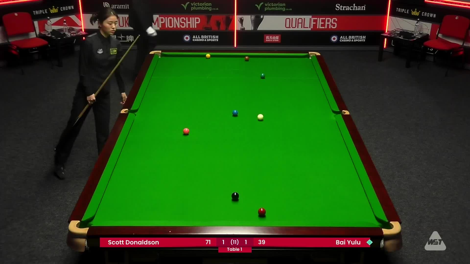 斯科特·唐纳森VS白雨露2024斯诺克英国锦标赛 清流