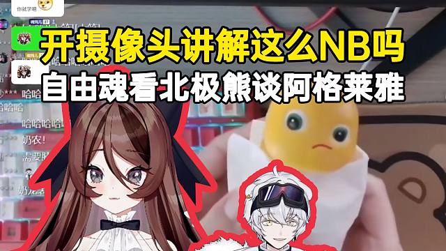 自由魂看北极熊谈阿格莱雅：开摄像头讲解这么NB的吗？主播也要学习进修一下！