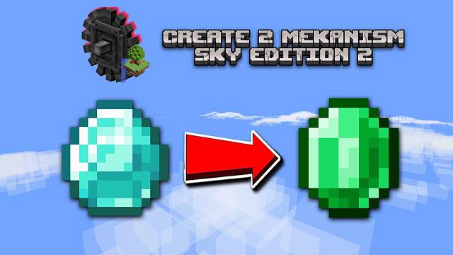 钻石秒变绿宝石！秒赚几百万的EMC的新装置！我的世界 C2M 第九期