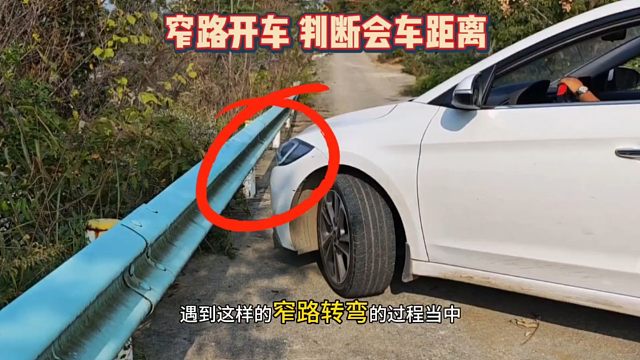 如何判断车头护栏的转弯距离？教你一招，提升车距感就这么简单