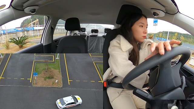 小姐姐考科二，因为太紧张导致最后挂科，太可惜了