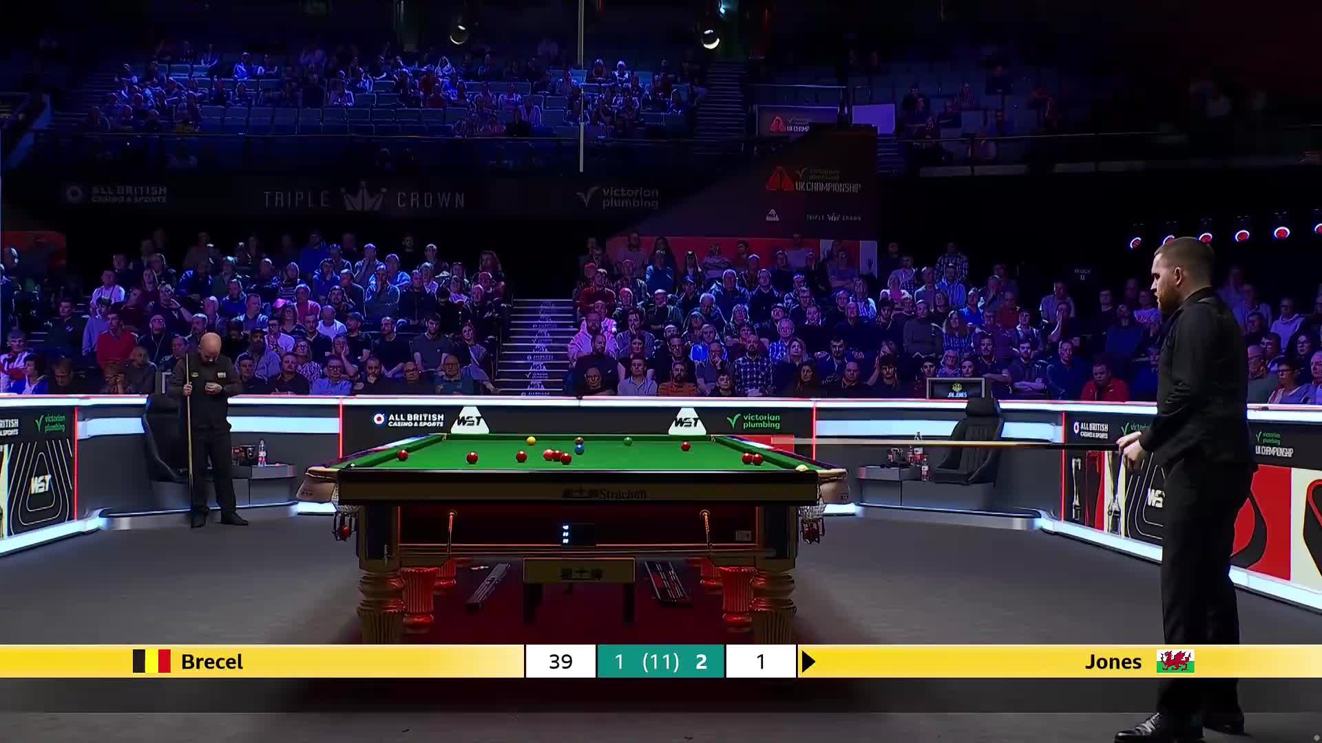 卢卡·布雷切尔VS杰克·琼斯 2024斯诺克英国锦标赛 清流