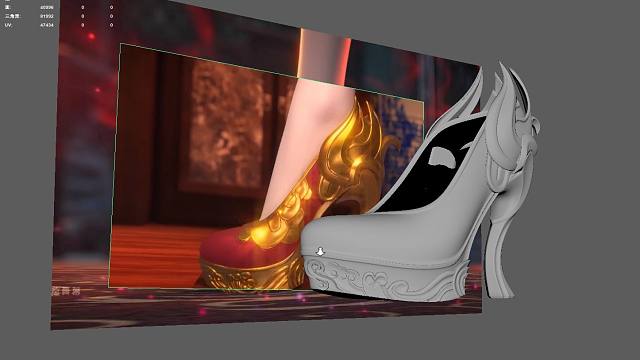 3D建模复杂花纹图案的不规则表面吸附贴合