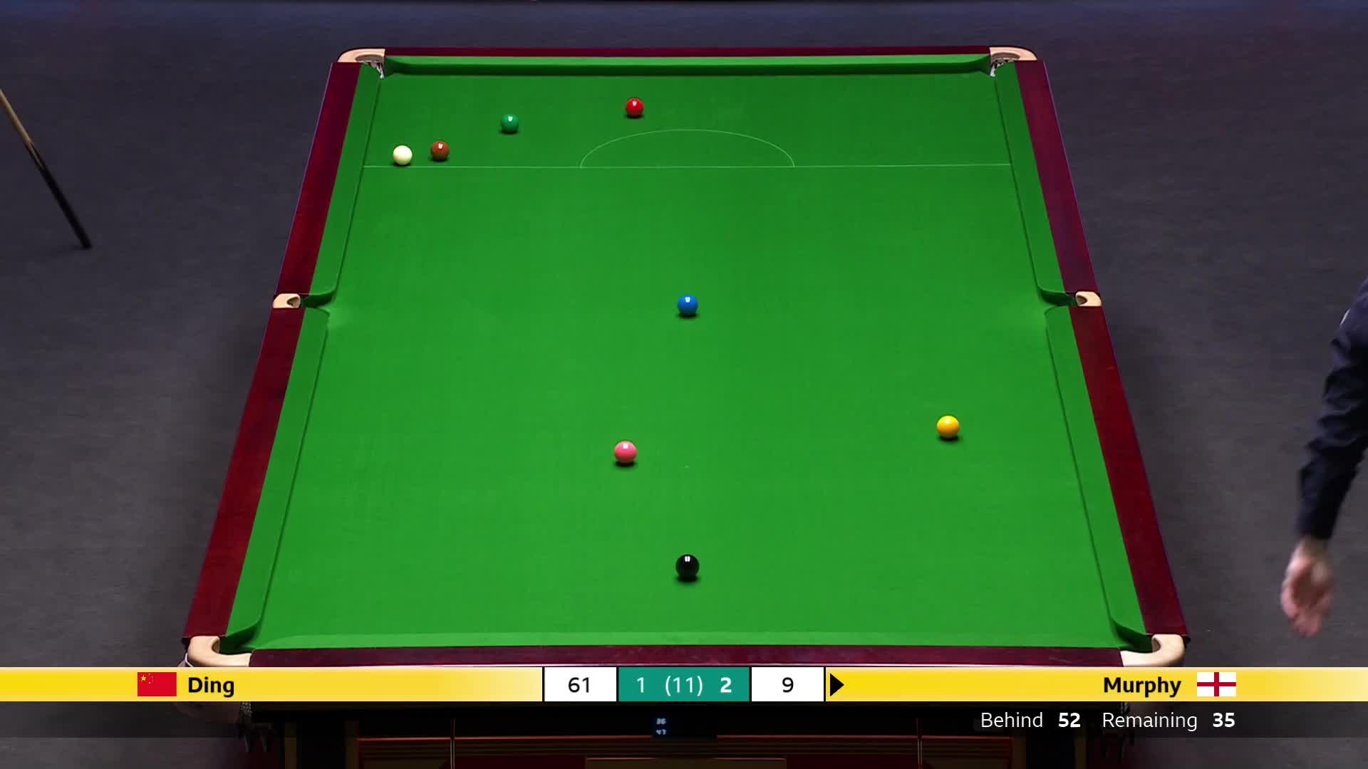 肖恩·墨菲VS丁俊晖 2024斯诺克英国锦标赛 清流