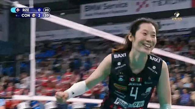 2024-25赛季欧冠女排联赛小组赛第三轮的一场焦点大战中，科内利亚诺发挥虽小有起伏但还是波澜不惊的
