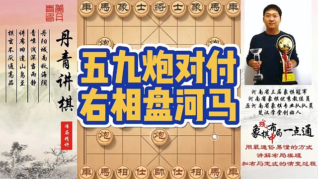 五九炮对付右相盘河马！如何快速提升象棋水平系统学棋？如何学习布局，中局，残局？少走弯路，真心教棋，带