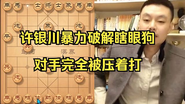 许银川暴力破解"瞎眼狗",太轻松了