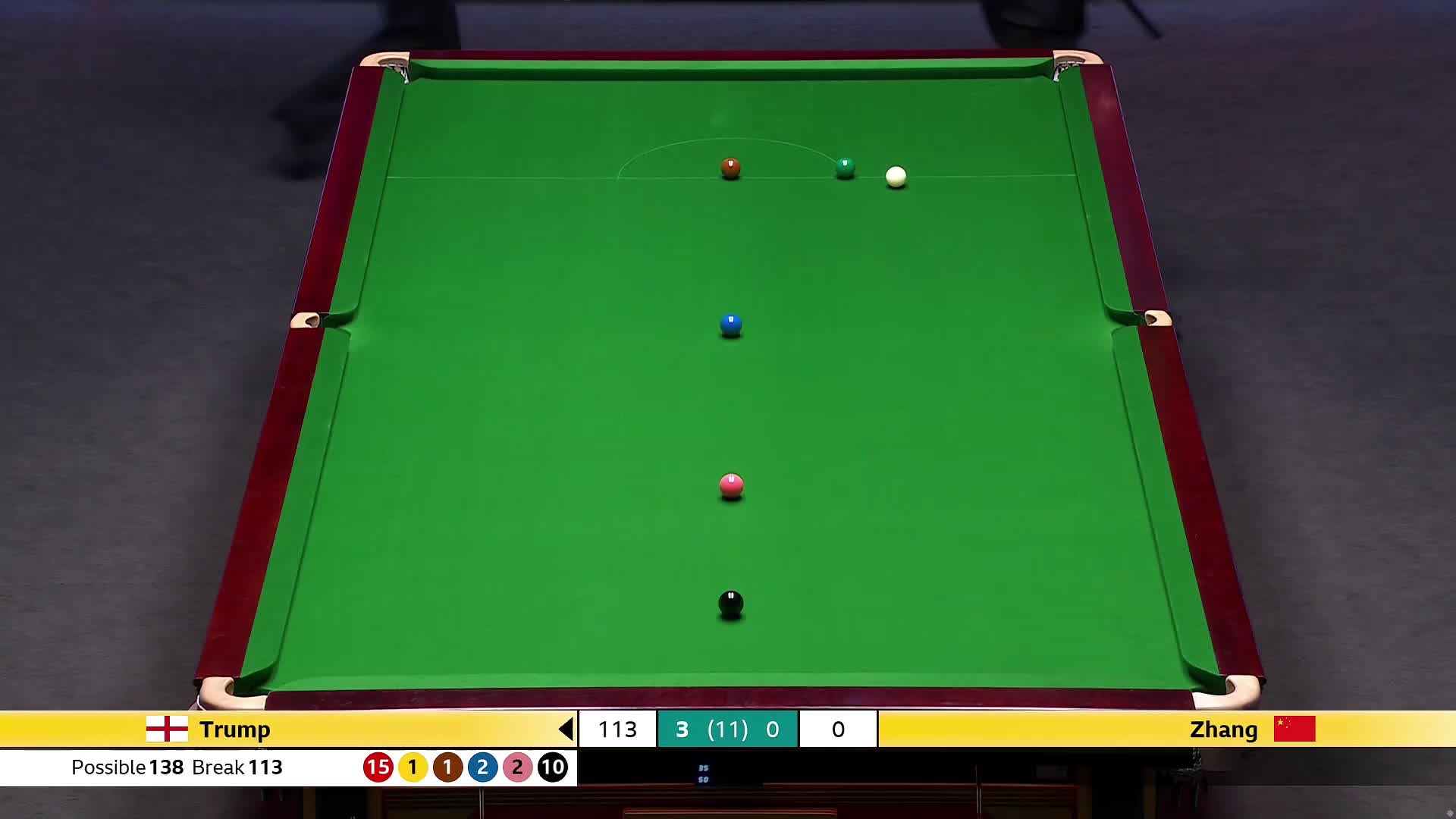 贾德·特鲁姆普VS张安达 2024斯诺克英国锦标赛 清流