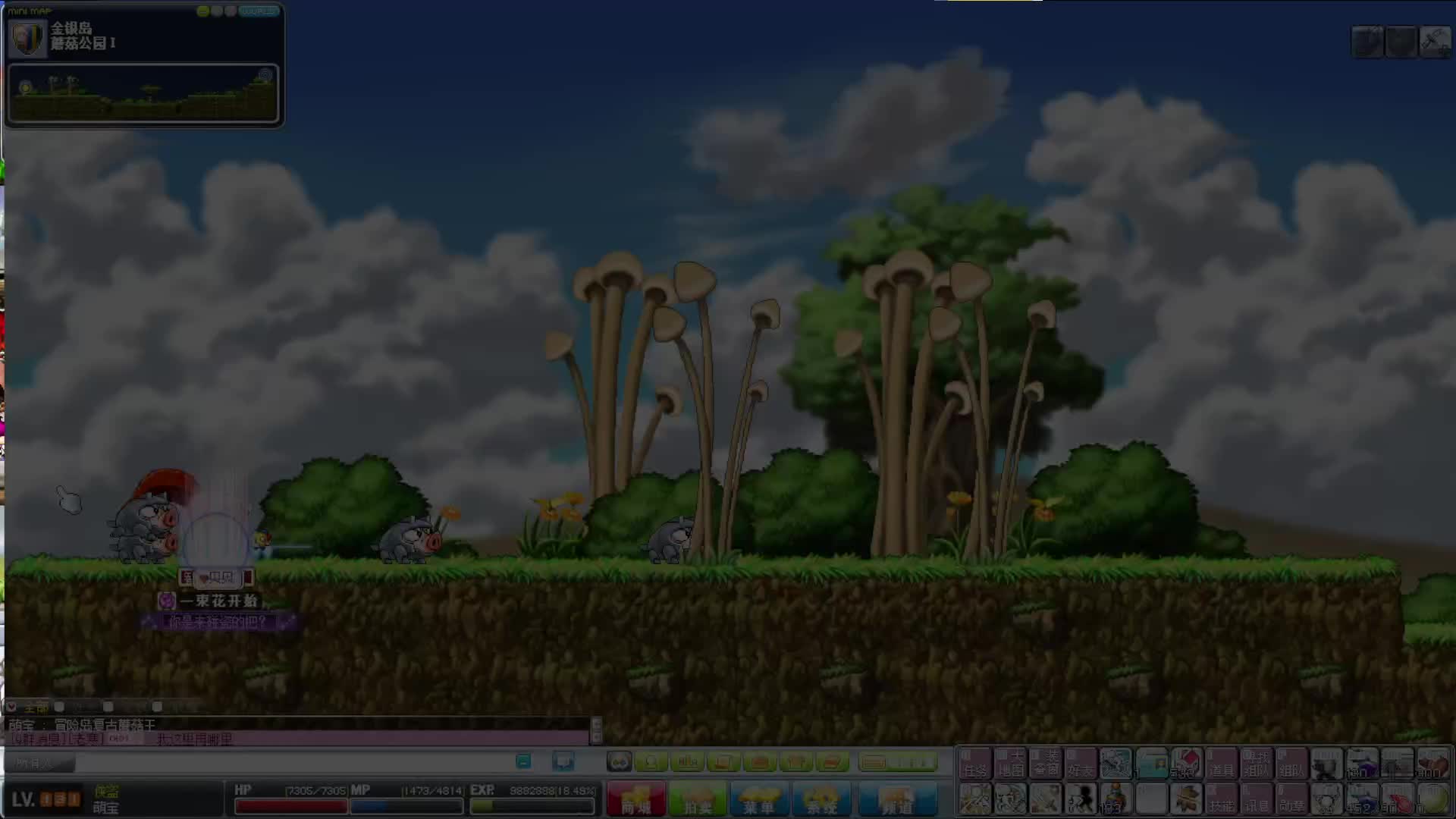 冒险岛复古服蘑菇王，齿轮标真的会有么？