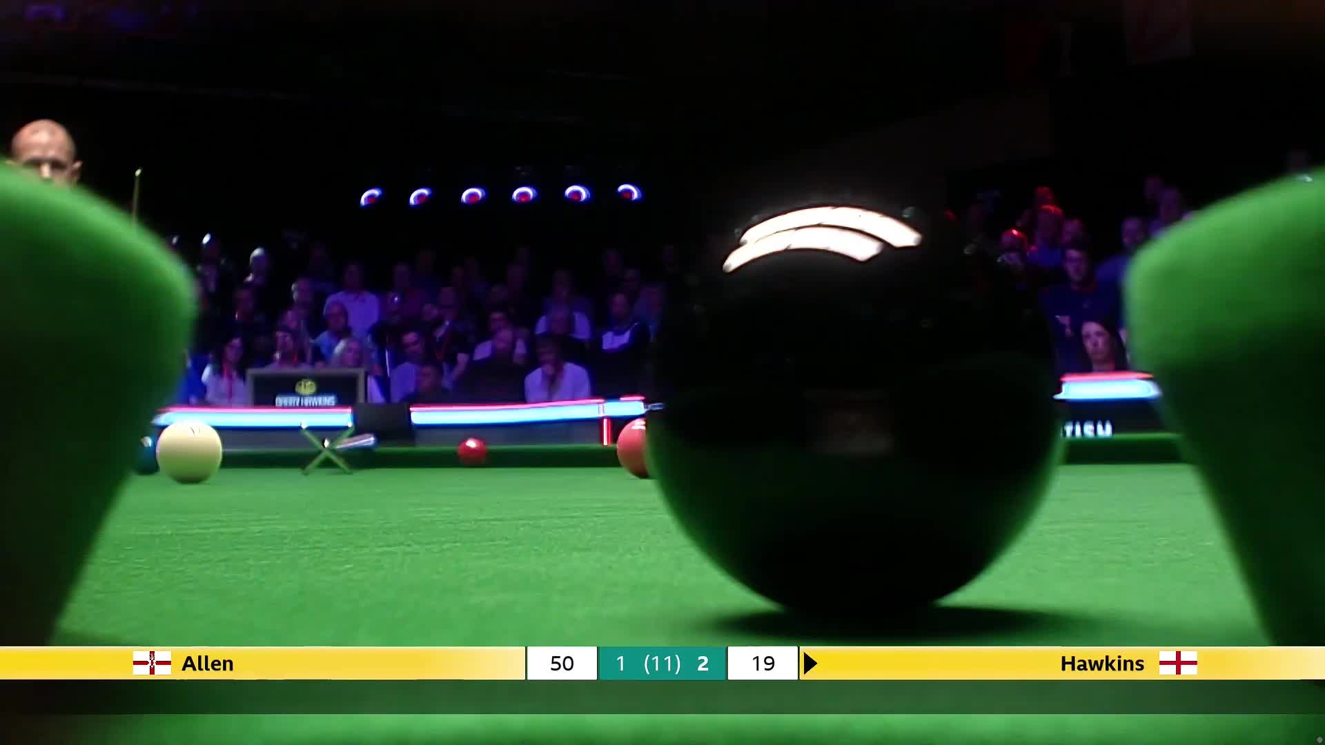 巴里·霍金斯VS马克·艾伦 2024斯诺克英国锦标赛 清流