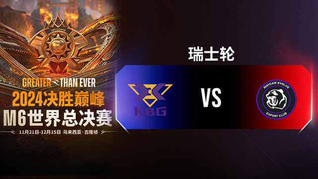 KBG vs Maycam 决胜巅峰M6瑞士轮
