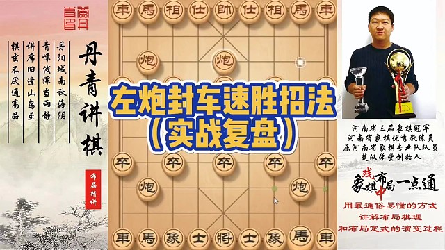 左炮封车速胜招法（实战复盘）！如何快速提升象棋水平系统学棋？如何学习布局，中局，残局？少走弯路，真心