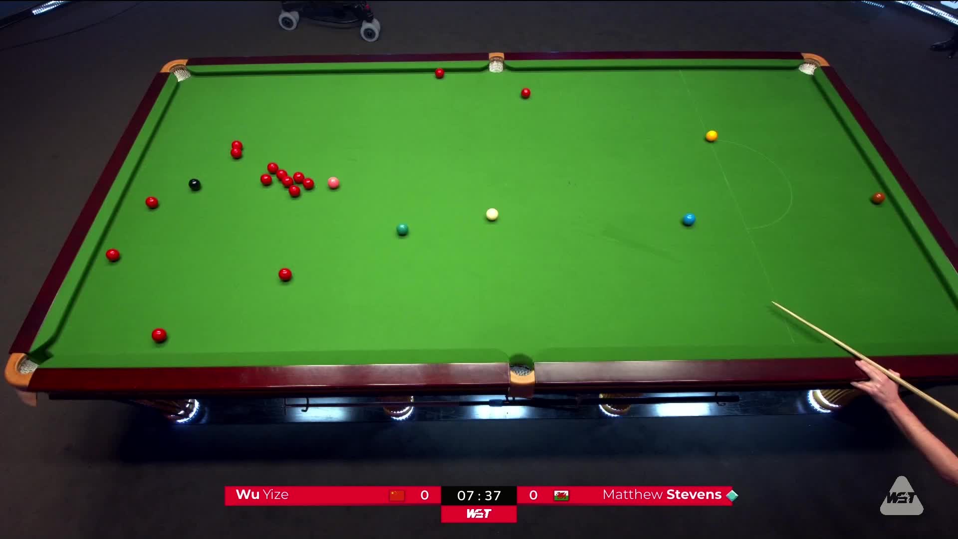 吴宜泽VS马修·史蒂文斯 2024斯诺克单局限时赛 清流